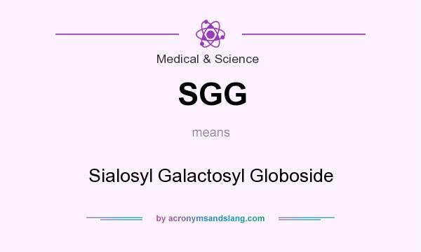 What does SGG mean? It stands for Sialosyl Galactosyl Globoside