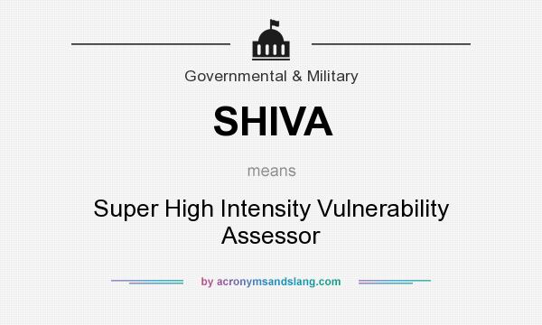 What does SHIVA mean? It stands for Super High Intensity Vulnerability Assessor