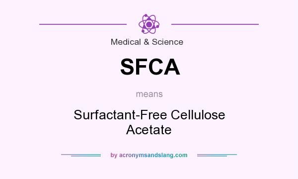 What does SFCA mean? It stands for Surfactant-Free Cellulose Acetate