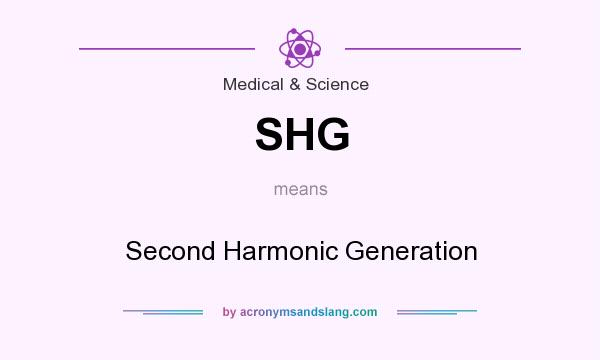 What does SHG mean? It stands for Second Harmonic Generation