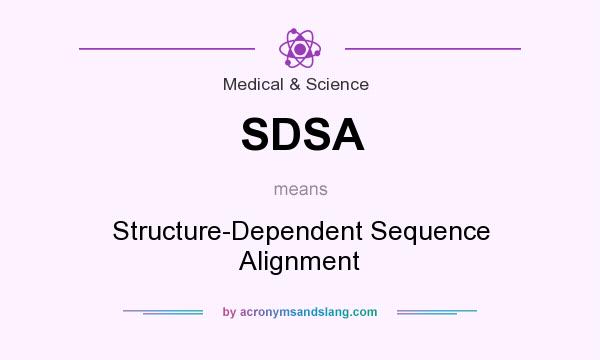 What does SDSA mean? It stands for Structure-Dependent Sequence Alignment