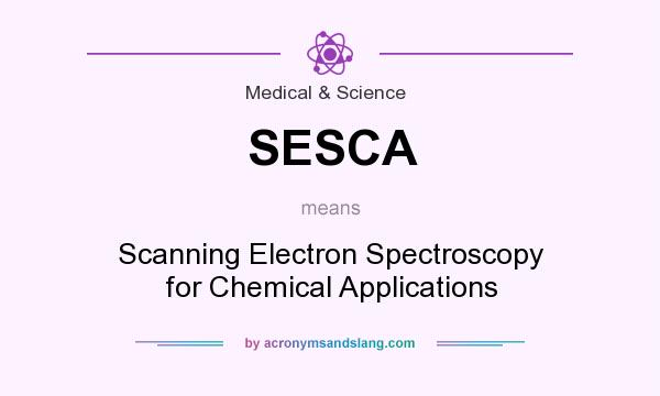 What does SESCA mean? It stands for Scanning Electron Spectroscopy for Chemical Applications
