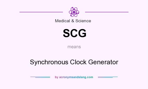 What does SCG mean? It stands for Synchronous Clock Generator