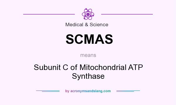 What does SCMAS mean? It stands for Subunit C of Mitochondrial ATP Synthase