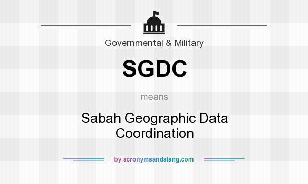 What does SGDC mean? It stands for Sabah Geographic Data Coordination