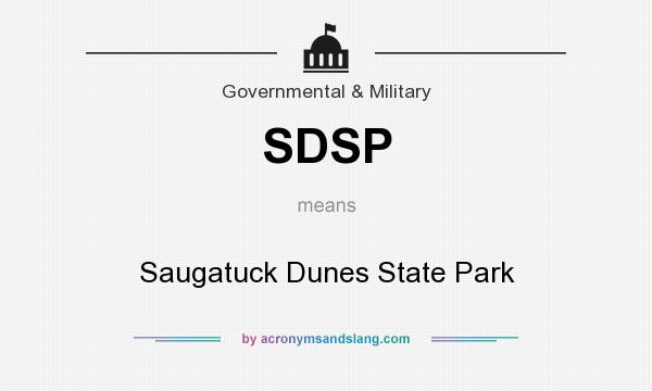 What does SDSP mean? It stands for Saugatuck Dunes State Park