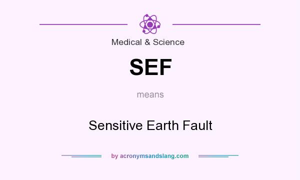 What does SEF mean? It stands for Sensitive Earth Fault