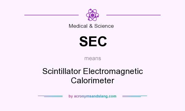 What does SEC mean? It stands for Scintillator Electromagnetic Calorimeter