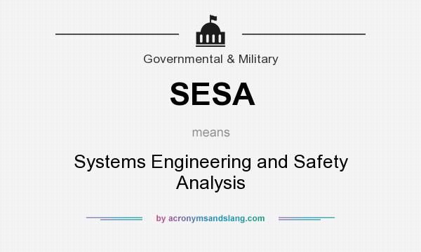 What does SESA mean? It stands for Systems Engineering and Safety Analysis