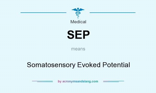 What does SEP mean? It stands for Somatosensory Evoked Potential