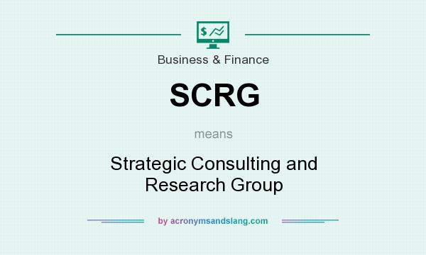 What does SCRG mean? It stands for Strategic Consulting and Research Group