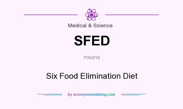 What does SFED mean? It stands for Six Food Elimination Diet