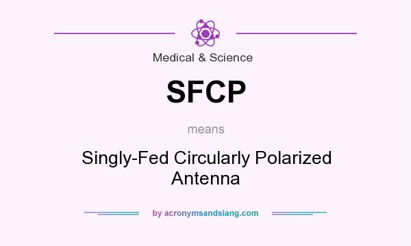 What does SFCP mean? It stands for Singly-Fed Circularly Polarized Antenna