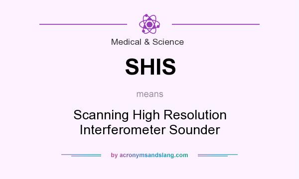 What does SHIS mean? It stands for Scanning High Resolution Interferometer Sounder