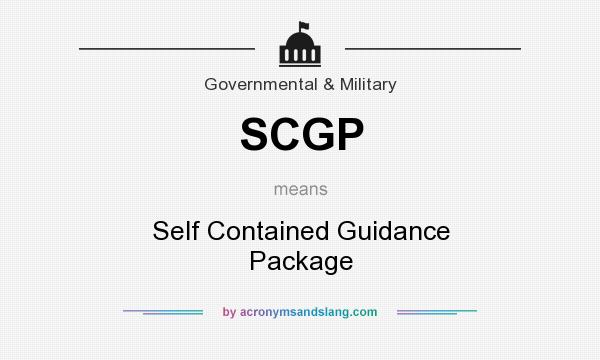 What does SCGP mean? It stands for Self Contained Guidance Package