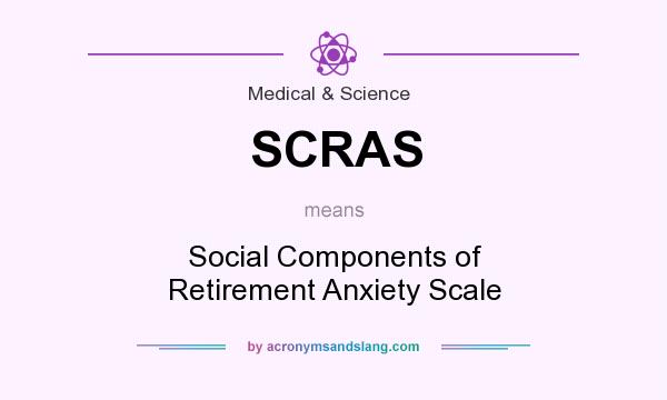 What does SCRAS mean? It stands for Social Components of Retirement Anxiety Scale