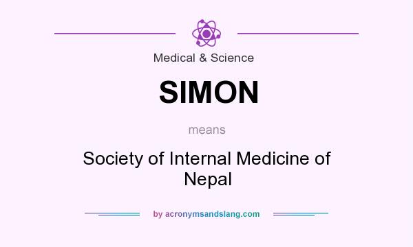 What does SIMON mean? It stands for Society of Internal Medicine of Nepal