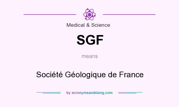 What does SGF mean? It stands for Société Géologique de France