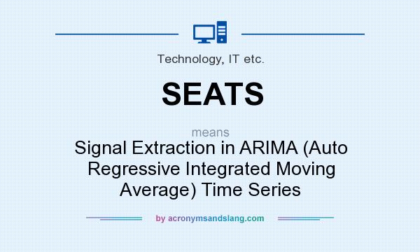 What does SEATS mean? It stands for Signal Extraction in ARIMA (Auto Regressive Integrated Moving Average) Time Series