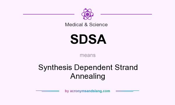 What does SDSA mean? It stands for Synthesis Dependent Strand Annealing