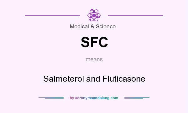 What does SFC mean? It stands for Salmeterol and Fluticasone