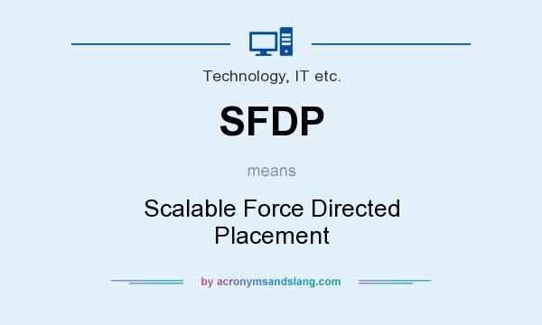 What does SFDP mean? It stands for Scalable Force Directed Placement
