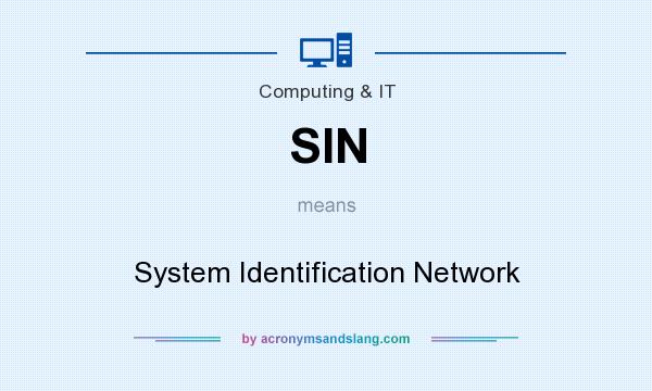 What does SIN mean? It stands for System Identification Network