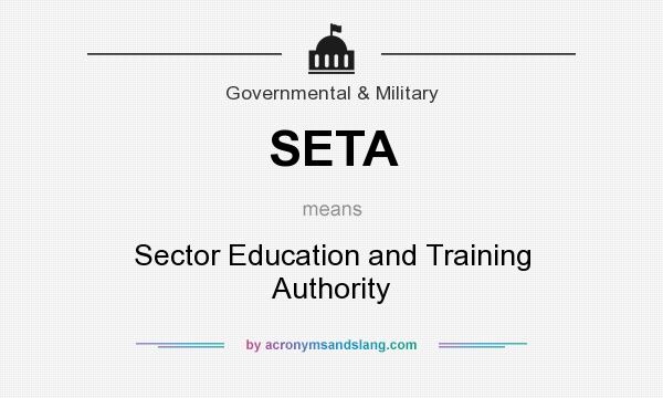 What does SETA mean? It stands for Sector Education and Training Authority