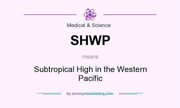 What does SHWP mean? It stands for Subtropical High in the Western Pacific