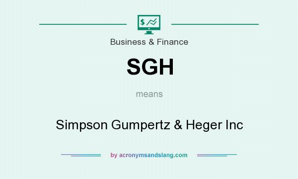 What does SGH mean? It stands for Simpson Gumpertz & Heger Inc