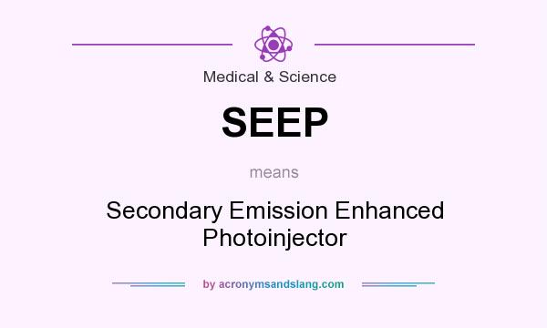 What does SEEP mean? It stands for Secondary Emission Enhanced Photoinjector
