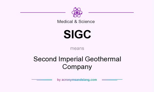What does SIGC mean? It stands for Second Imperial Geothermal Company