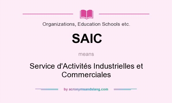 What does SAIC mean? It stands for Service d`Activités Industrielles et Commerciales