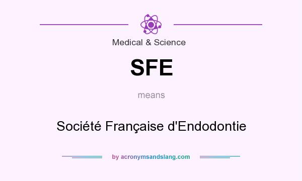What does SFE mean? It stands for Société Française d`Endodontie
