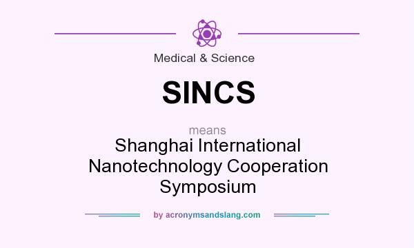 What does SINCS mean? It stands for Shanghai International Nanotechnology Cooperation Symposium
