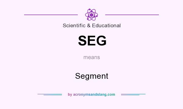 What does SEG mean? It stands for Segment