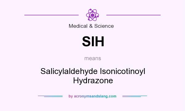 What does SIH mean? It stands for Salicylaldehyde Isonicotinoyl Hydrazone