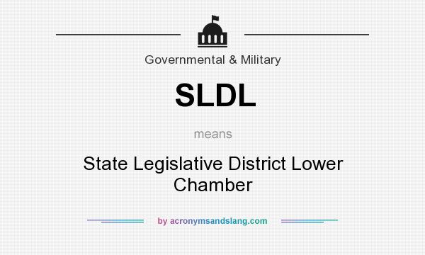 What does SLDL mean? It stands for State Legislative District Lower Chamber