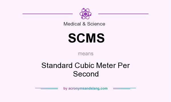 What does SCMS mean? It stands for Standard Cubic Meter Per Second