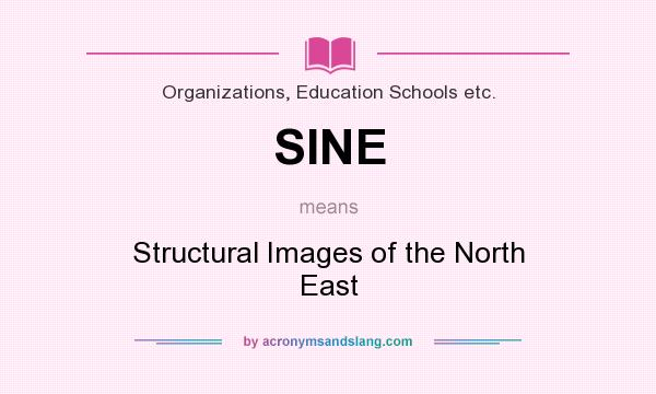 What does SINE mean? It stands for Structural Images of the North East
