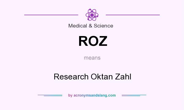 What does ROZ mean? It stands for Research Oktan Zahl