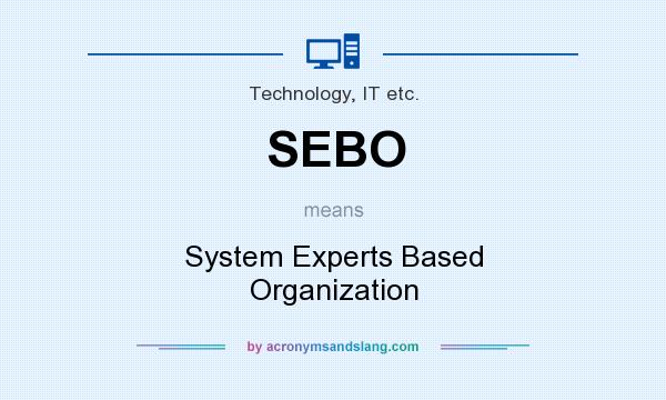 What does SEBO mean? It stands for System Experts Based Organization