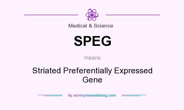 What does SPEG mean? It stands for Striated Preferentially Expressed Gene
