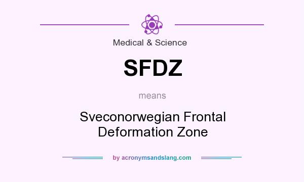 What does SFDZ mean? It stands for Sveconorwegian Frontal Deformation Zone