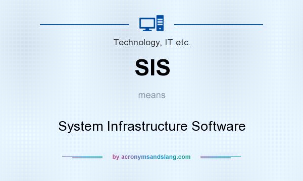 What does SIS mean? It stands for System Infrastructure Software