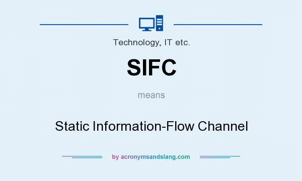 What does SIFC mean? It stands for Static Information-Flow Channel