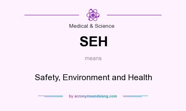 What does SEH mean? It stands for Safety, Environment and Health