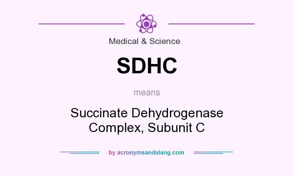 What does SDHC mean? It stands for Succinate Dehydrogenase Complex, Subunit C