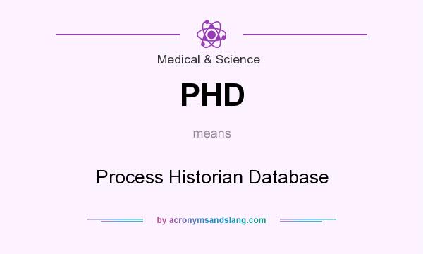 What does PHD mean? It stands for Process Historian Database