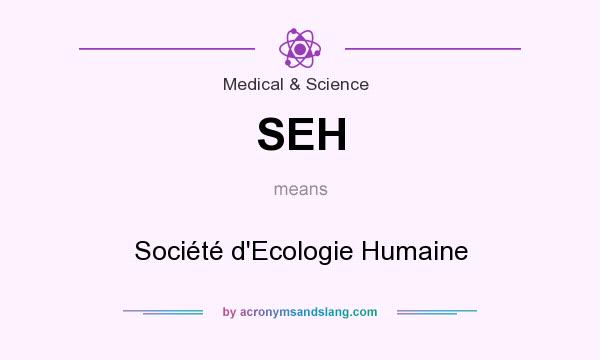 What does SEH mean? It stands for Société d`Ecologie Humaine